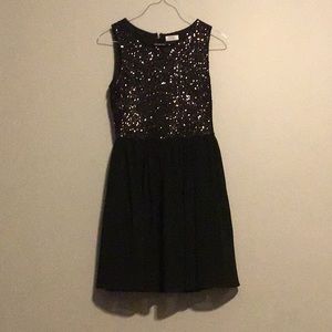 Black Sequin Dress